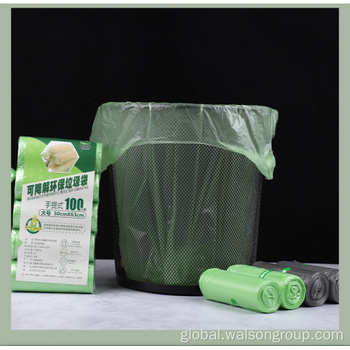 Biodegradable Compostable Trash Bag cheap plastic T-shirt garbage bag Manufactory